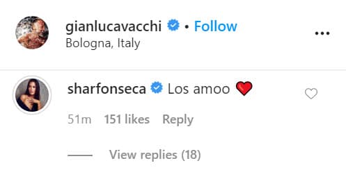 Fonseca le dejó una cariñosa respuesta a su pareja y a la mascota: "Los amo". 
<br>