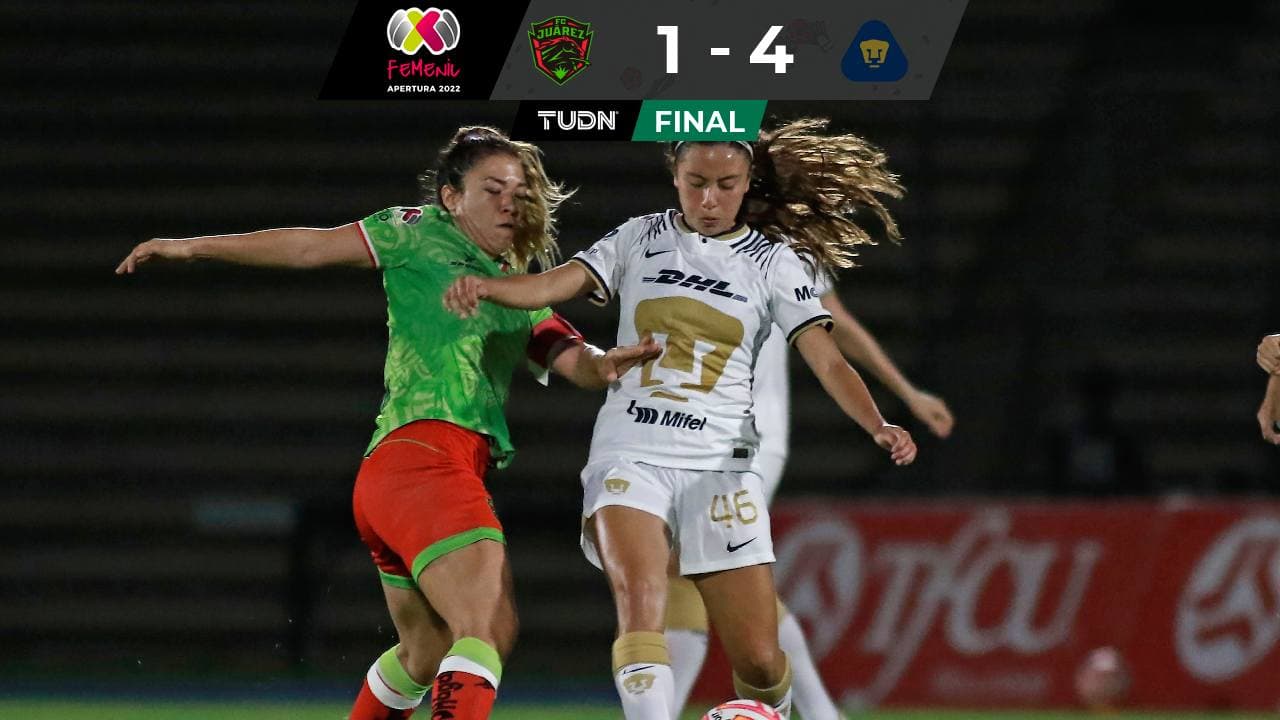Pumas femenil golea Juárez en su casa