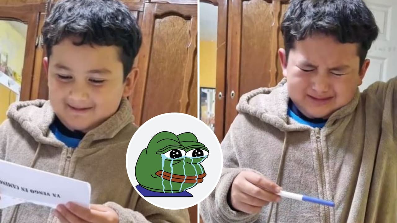 Niño se entera que tendrá un hermanito y su reacción confunde a internautas: “¿Cómo, el niño es el papá?”