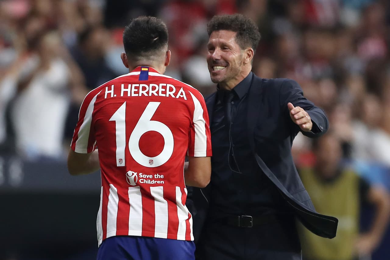 Diego "el Cholo" Simeone debutó a Héctor Herrera, con el Atlético de Madrid, en Champions, y éste estuvo a la altura.