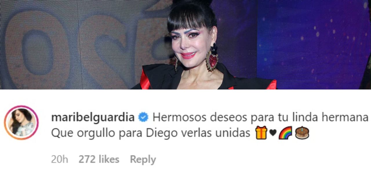 Los mensajes que intercambiaron las hijas de Diego Verdaguer también provocaron la reacción de algunos famosos, como Maribel Guardia, quien resaltó la importancia de "verlas unidas". La actriz es una de las más cercanas a la familia del cantante argentino. 
<br>