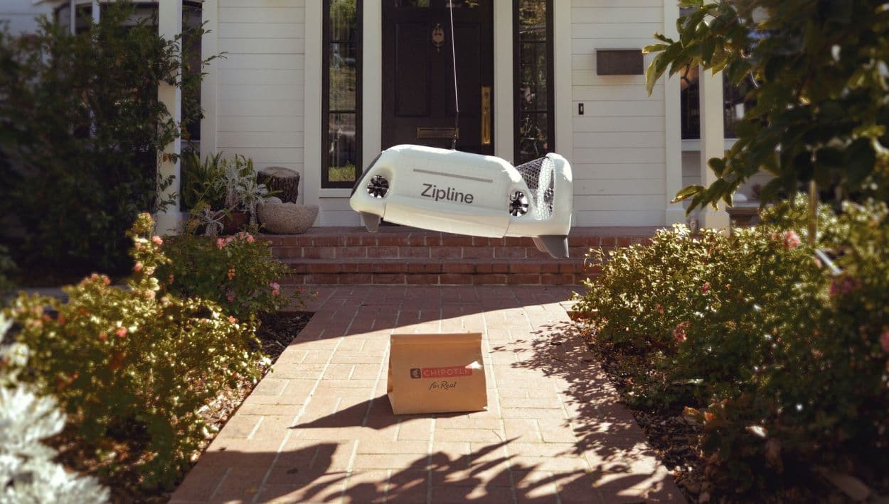 Chipotle y Zipline unen fuerzas para entregar a domicilio vía drones