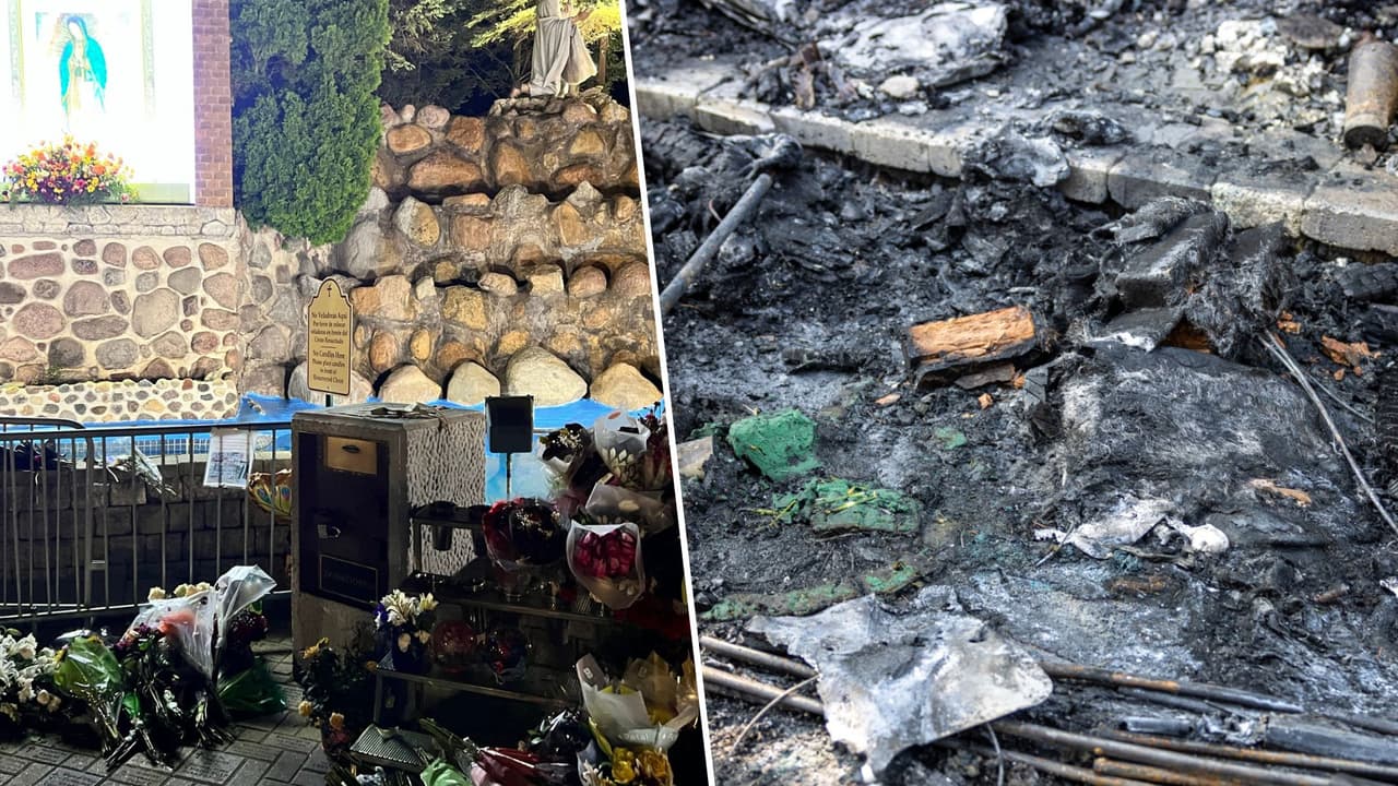 Al parecer, un incendio provocado habría sido la causa de este acto de vandalismo. Los hechos ocurrieron en la madrugada del martes en DesPlaines. Autoridades locales respondieron al llamado de emergencia y detuvieron a una persona de interés. El incendio dañó la estatua ubicada en la capilla, así como el arte sacro y el área alrededor en el exterior.