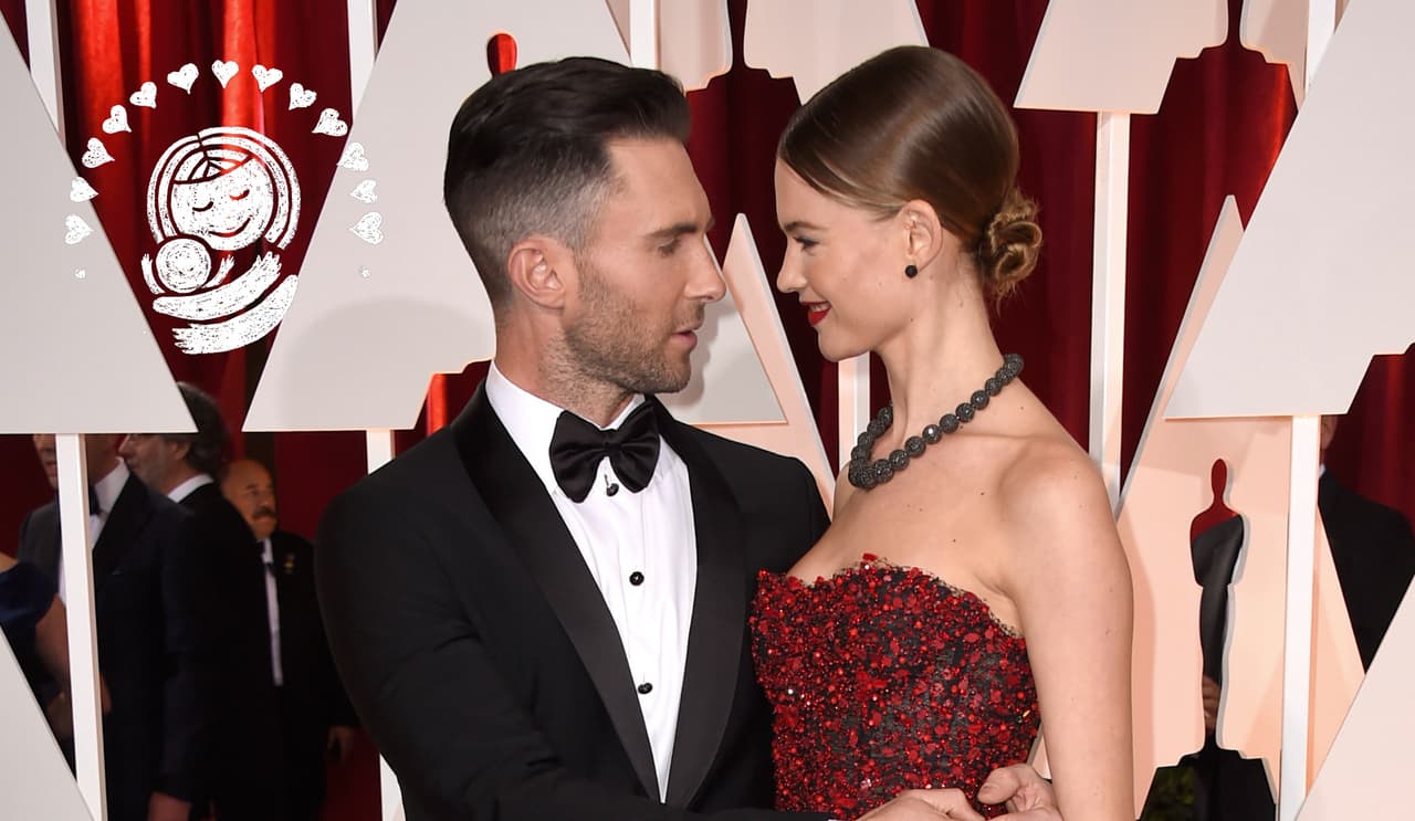 Adam Levine presume de su embarazada esposa en Instagram