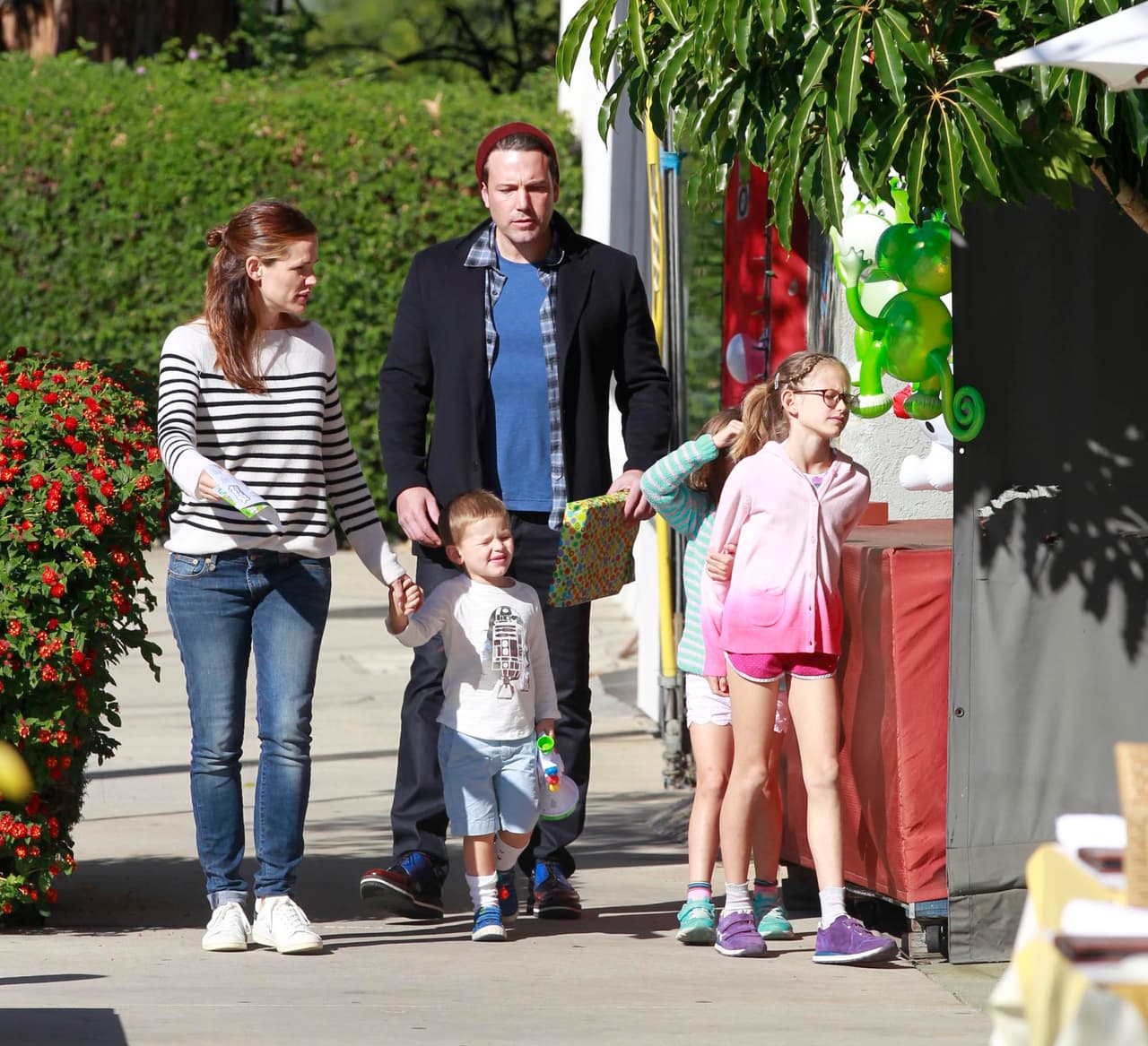 Todos parecían muy contentos y relajados durante su día familiar.