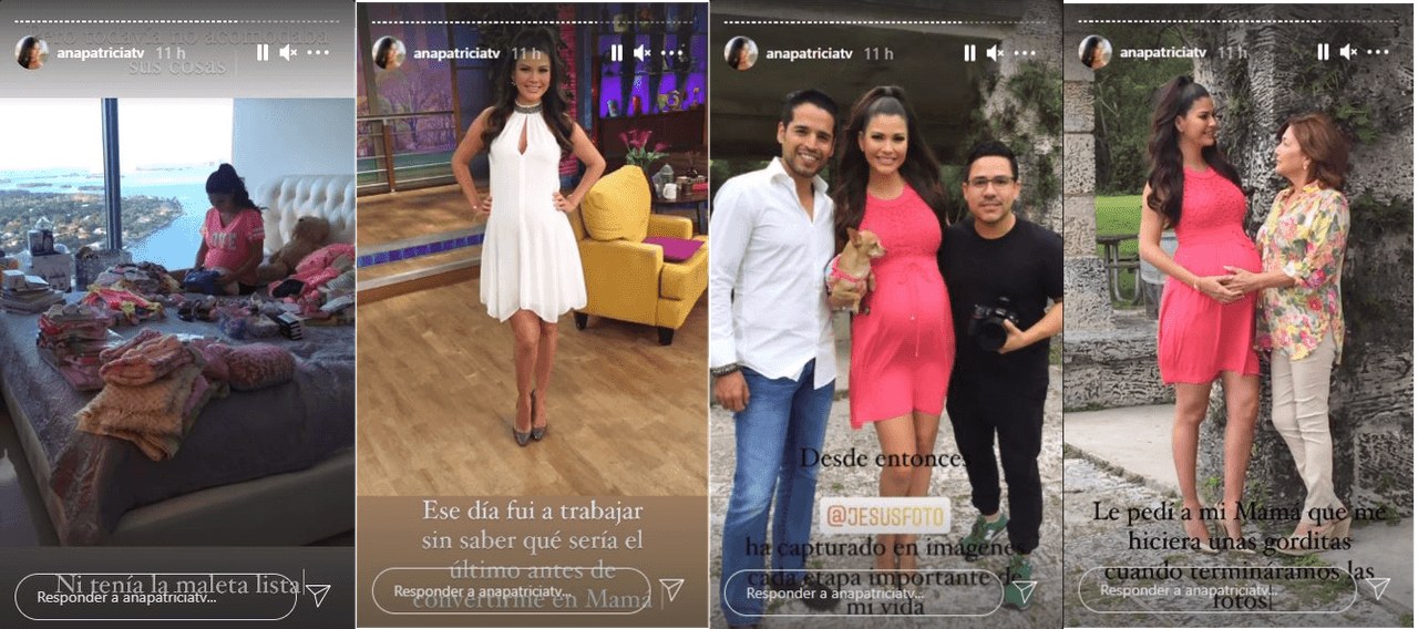 El día del nacimiento de Giulietta no tenía preparada la maleta. De hecho se presentó en el set para trabajar como cualquier otro día; además, tuvo una sesión de fotos y le pidió a su mamá que, al terminar, le preparara unas gorditas, las cuales ya no se pudo comer.