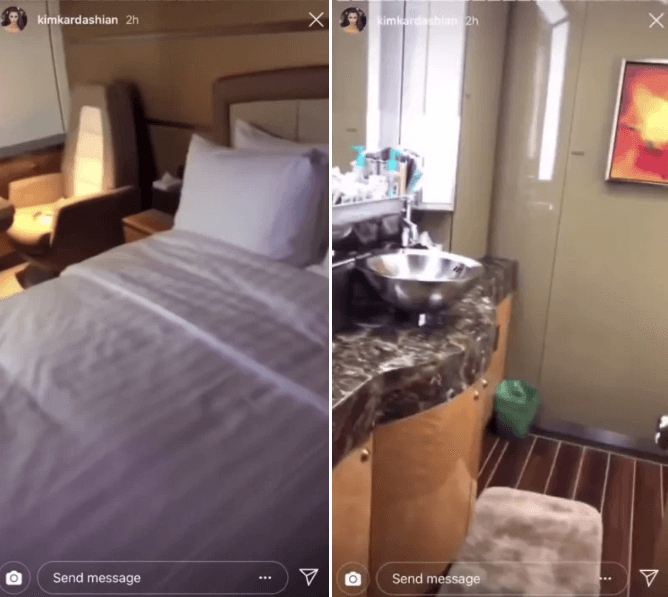 Kim y Kaney en realidad no son los dueños del avión; éste pertenece a una compañía privada con sede en Las Vegas. Y aunque se desconoce si tuvieron acceso a él como parte de un acuerdo comercial o patrocinio, se estima que su alquiler puede costar más de 200,000 dólares por hora. Este tipo de avión es utilizado para vuelos largos entre Estados Unidos y Asia, por lo que un viaje de ida y vuelta fácilmente pudo superar los 4 millones de dólares en costos.