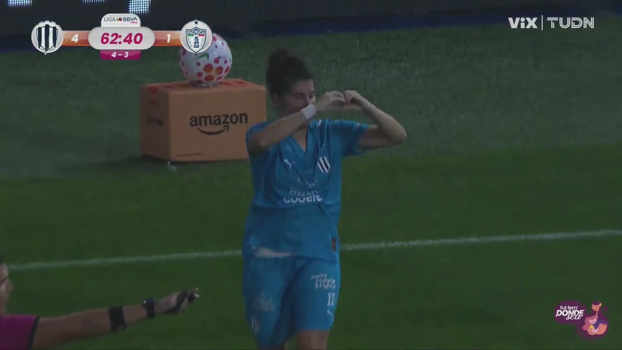 ¡Lucía García se hace presente! El cuarto de Rayadas