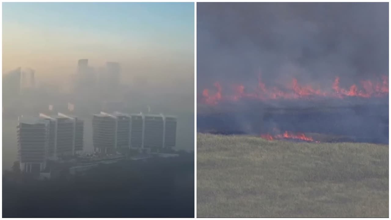 Mala calidad del aire y baja visibilidad: así afecta el incendio en los Everglades a Broward