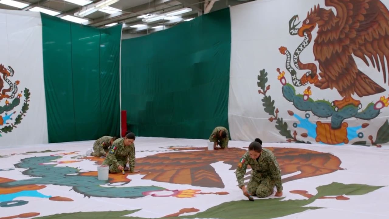 Así es la bandera monumental que ondeará en el Grito de Independencia de México