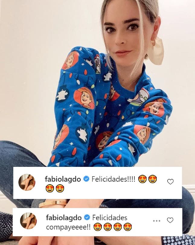<b>Fabiola Guajardo</b> comentó en la publicación de Irina y en la de Gabriel.