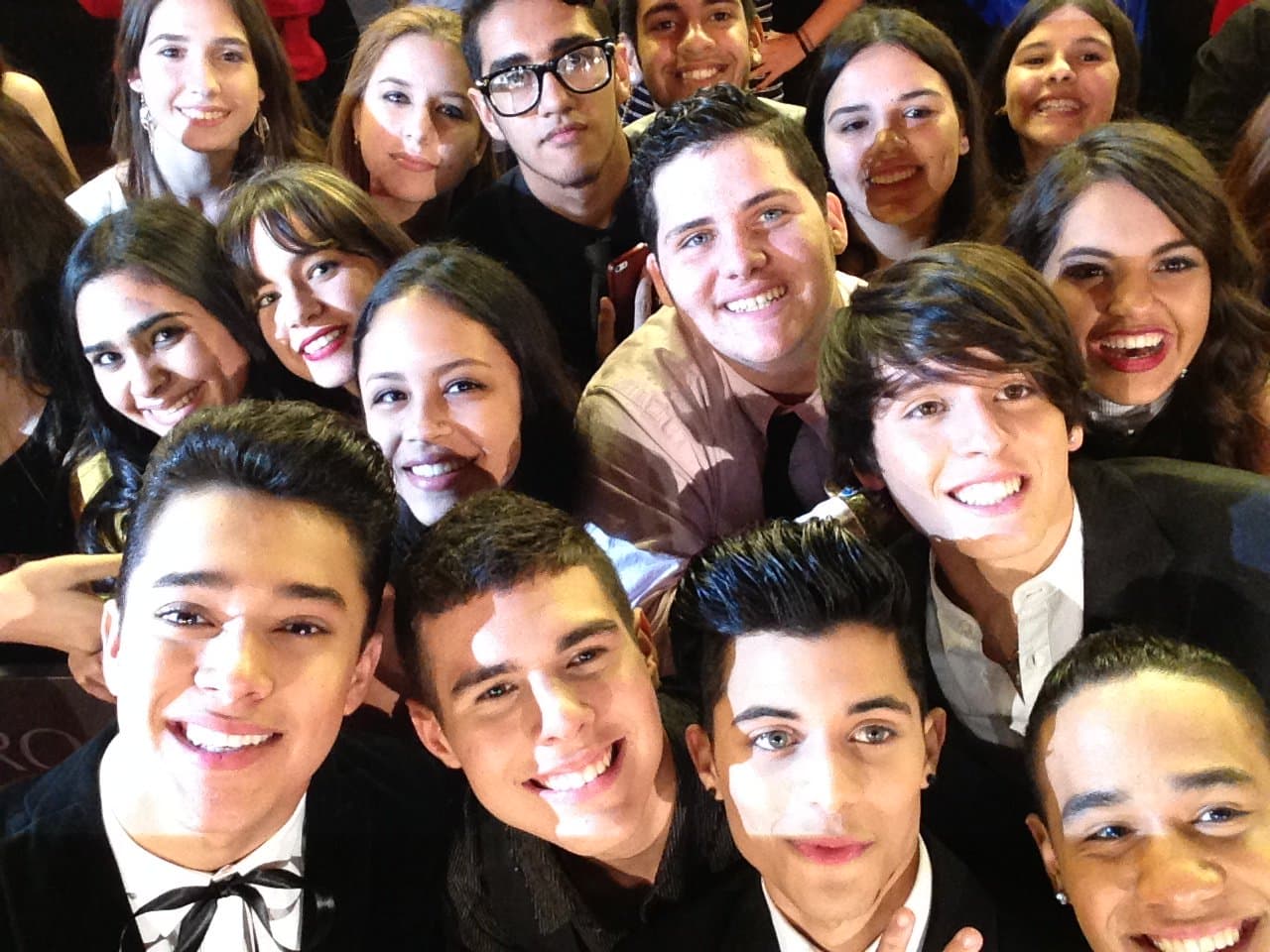 Los chicos de CNCO, felices.