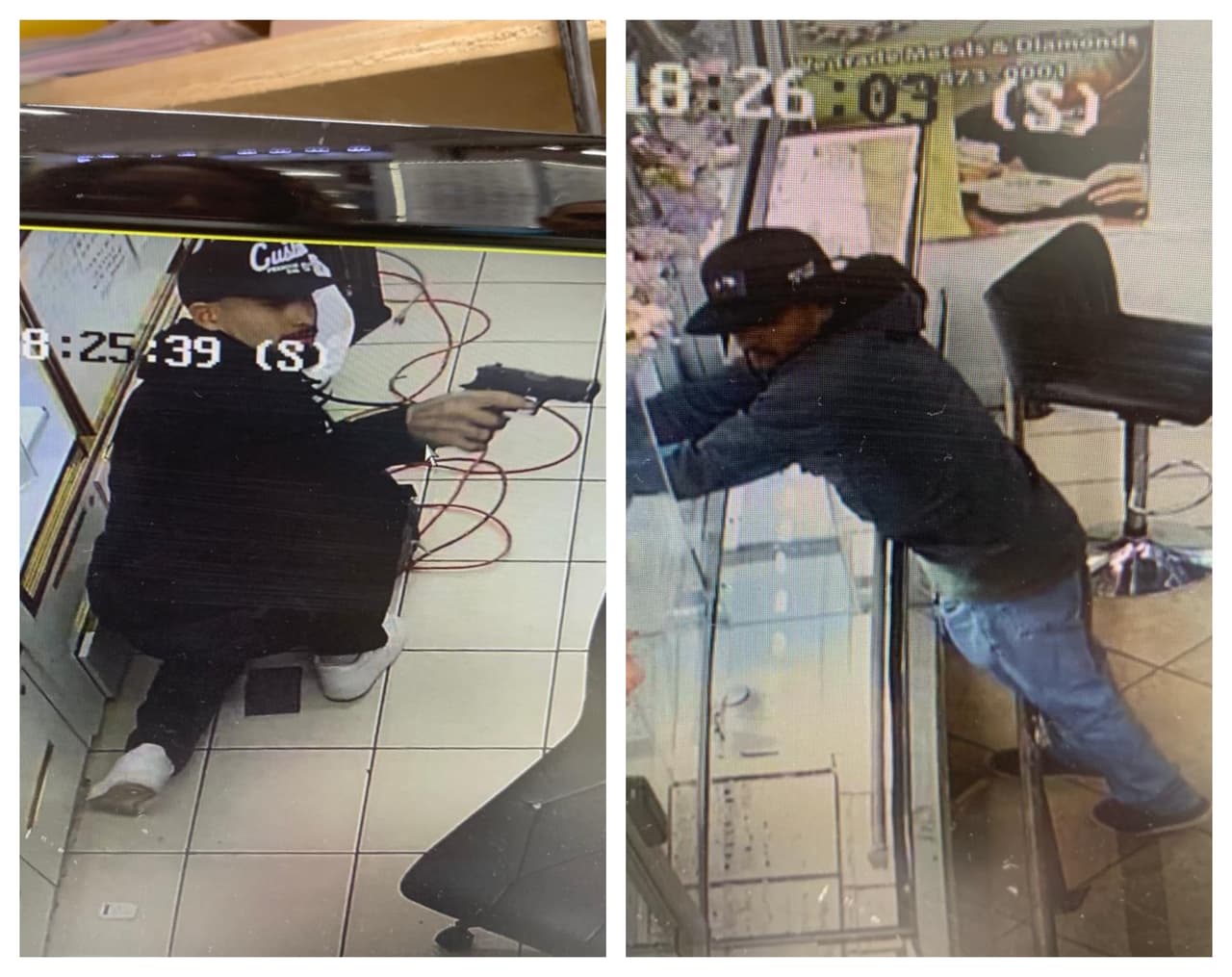 Captan en video robo a mano armada en joyería al norte de Austin