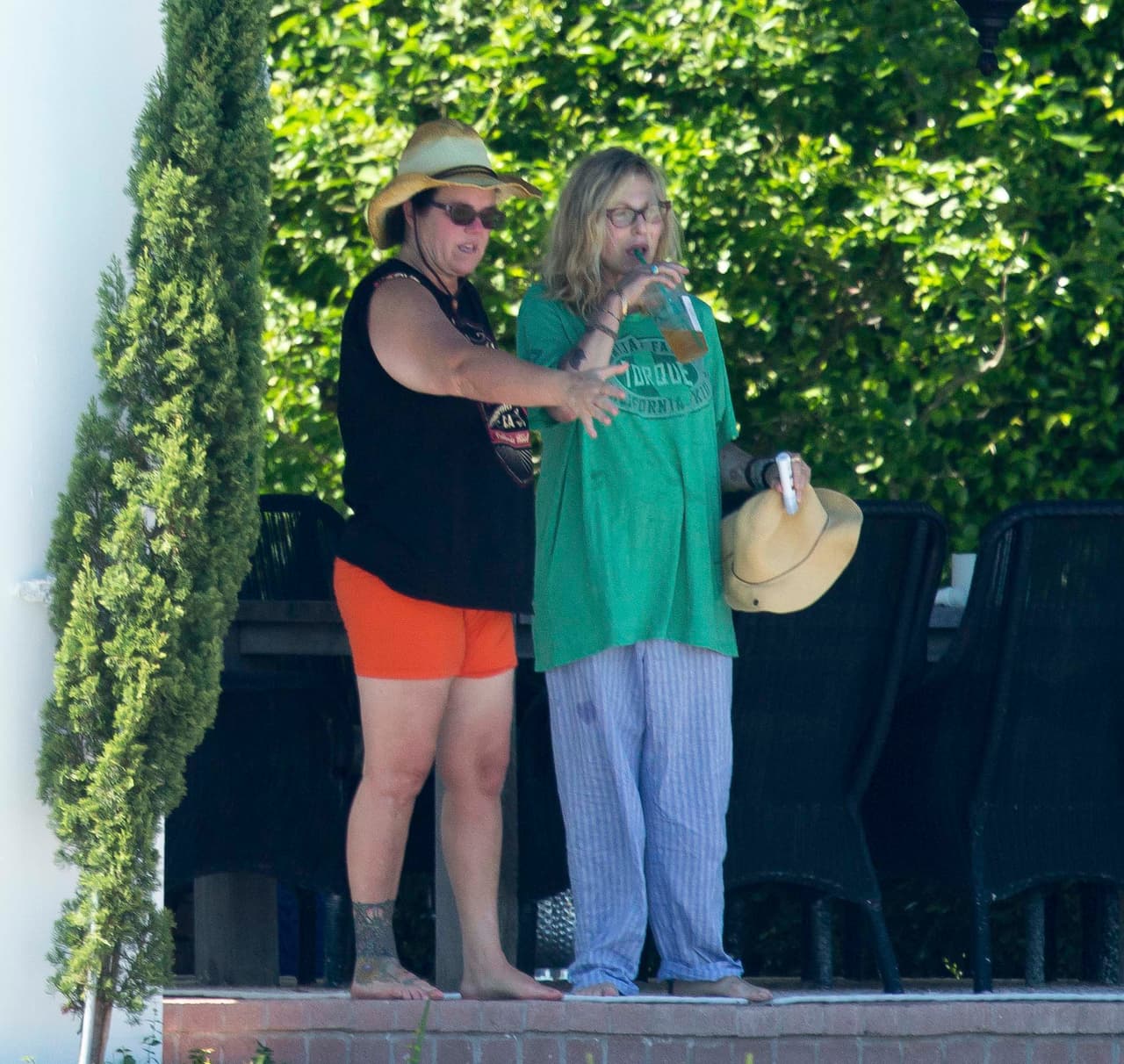 Las famosas disfrutaron de unos días en una mansión de Florida.