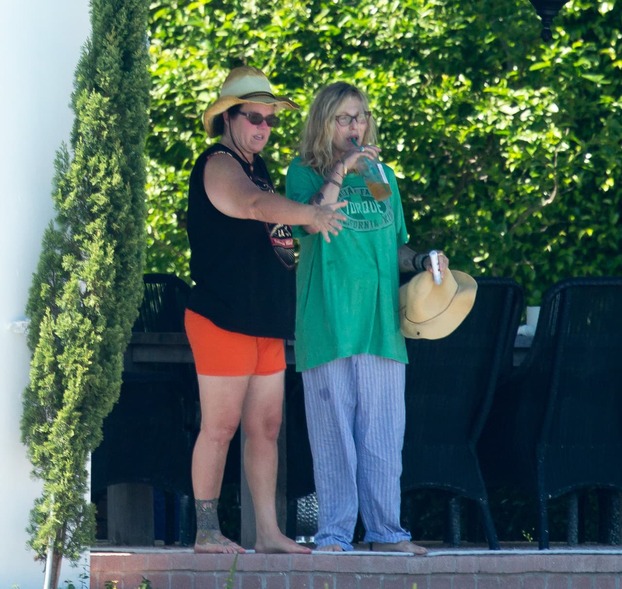 Es con la actriz ganadora del Oscar Tatum O'Neal.