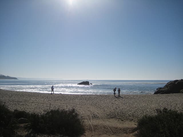 Leo Carrillo Creek en Arroyo Sequit Creek en el condado de Los Ángeles.