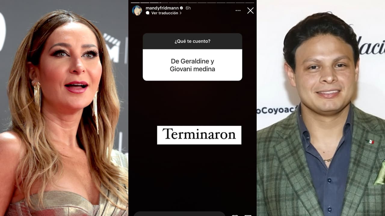 La reconocida periodista de investigación en temas de farándula, Mandy Fridmann, aseguró este fin de semana que Geraldine Bazán y Giovanni Medina supuestamente "terminaron".