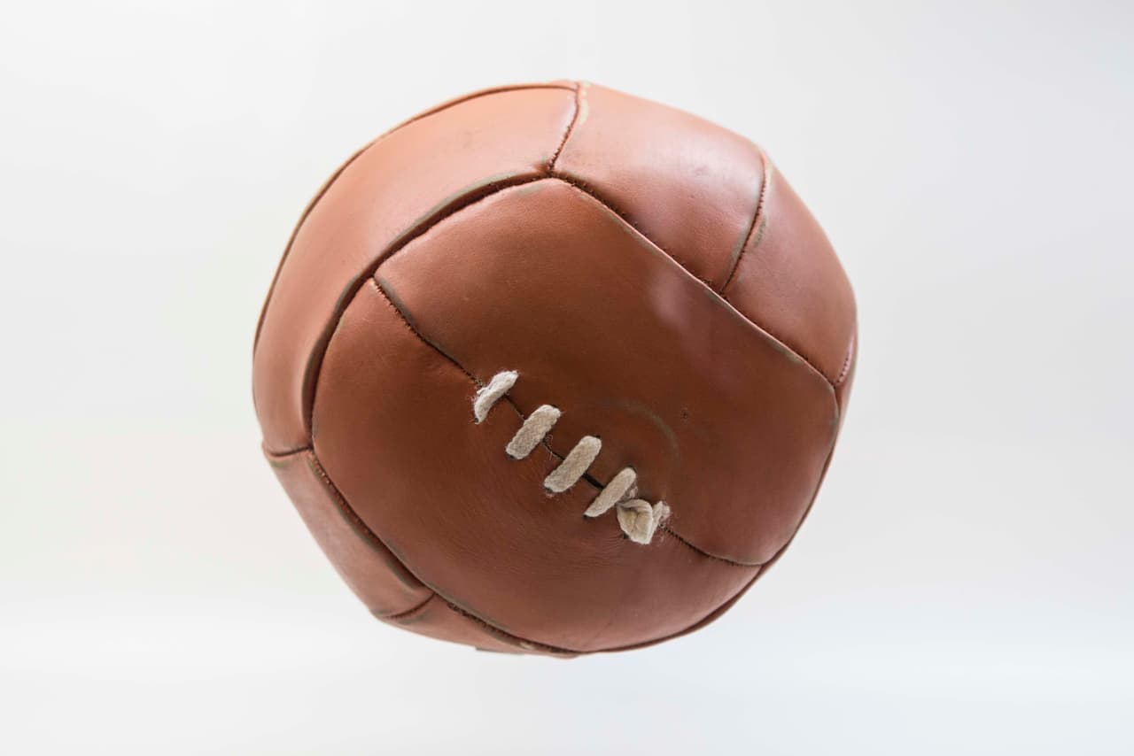 Así lucían los balones en la década de los 40.