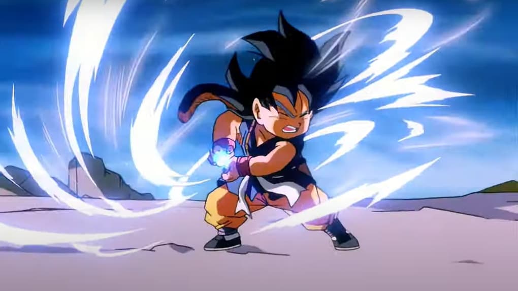 Goku usando el Kamehameha