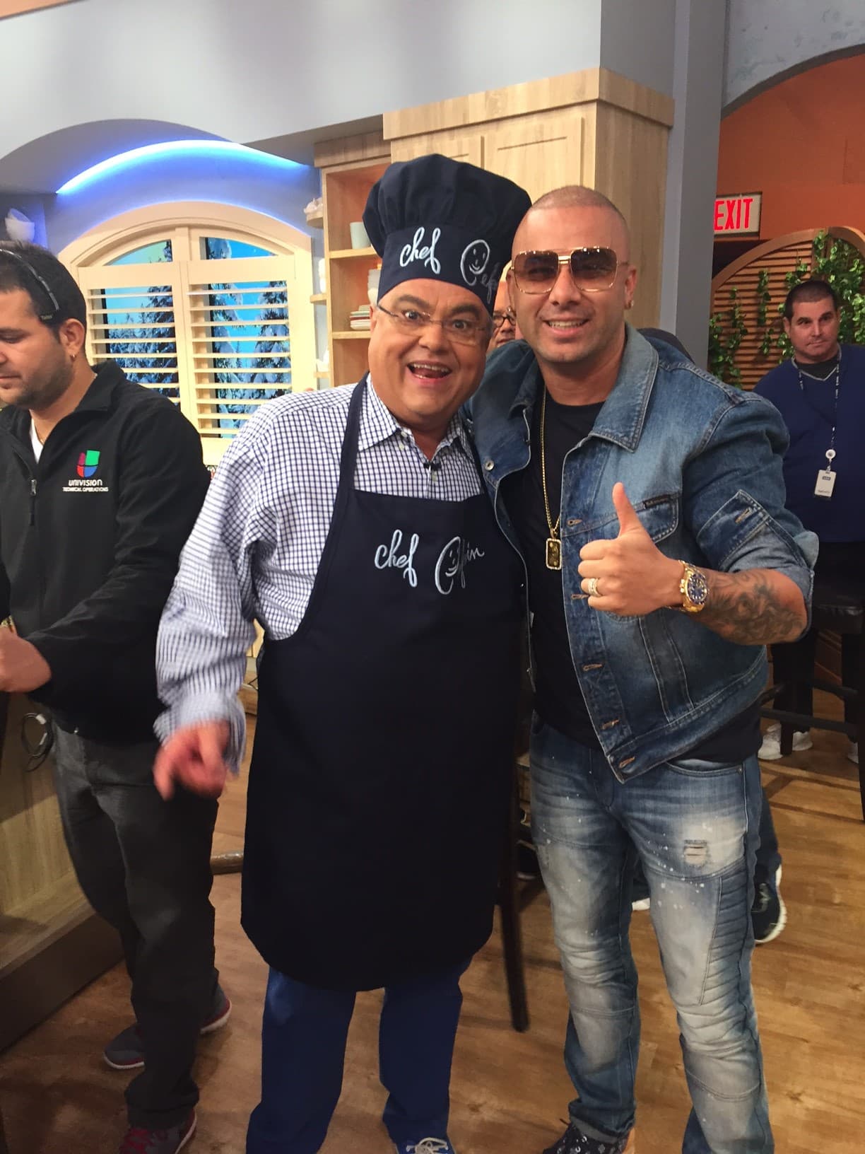 Y ya que andaba por ahí, el Chef Pepín lo invitó a su cocina.