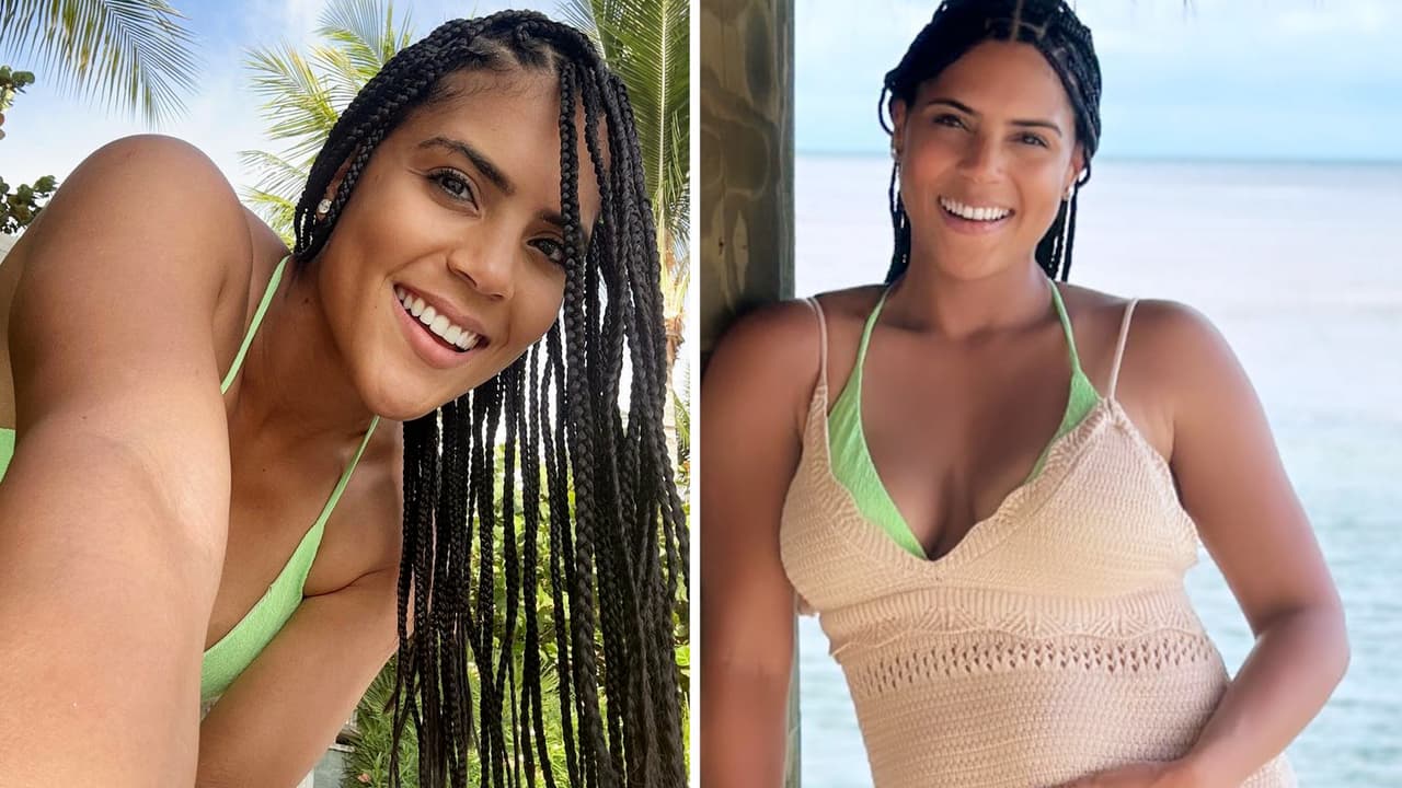 Francisca posa en bikini y deja ver su pancita de embarazo por primera vez en todo su esplendor