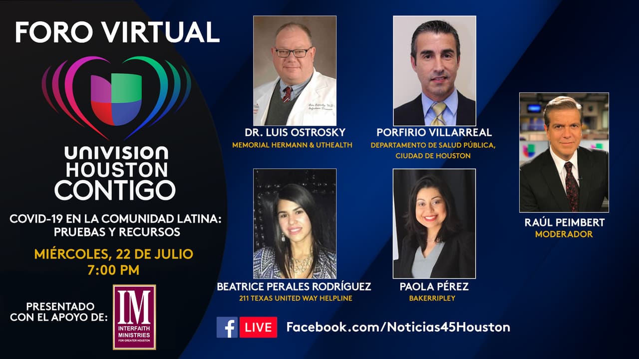 Expertos aclaran dudas sobre el coronavirus entre los latinos durante un foro "en vivo"