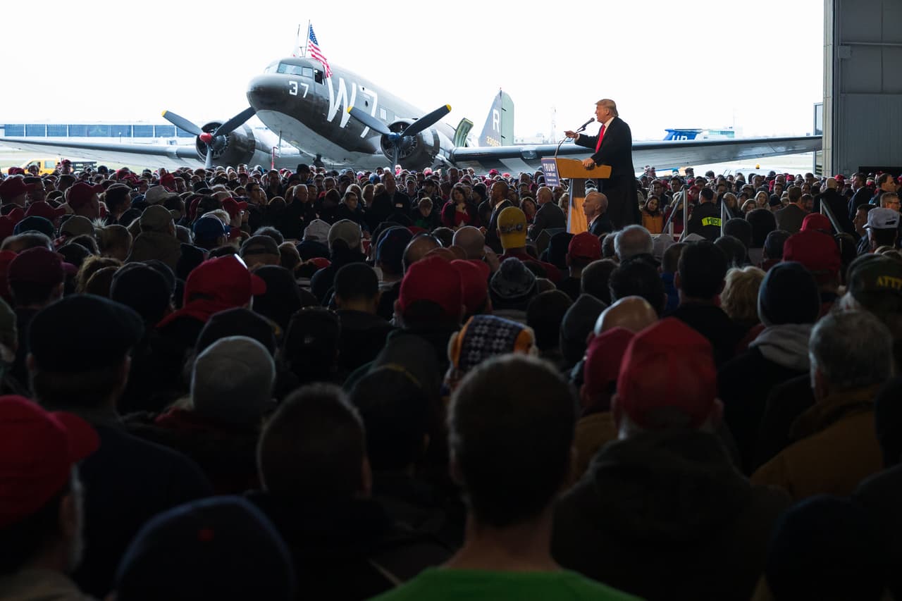 Donald Trump en Rochester, Nueva York el 10 de abril. El magnate llega como líder de la carrera republicana con 744 delegados acumulados.