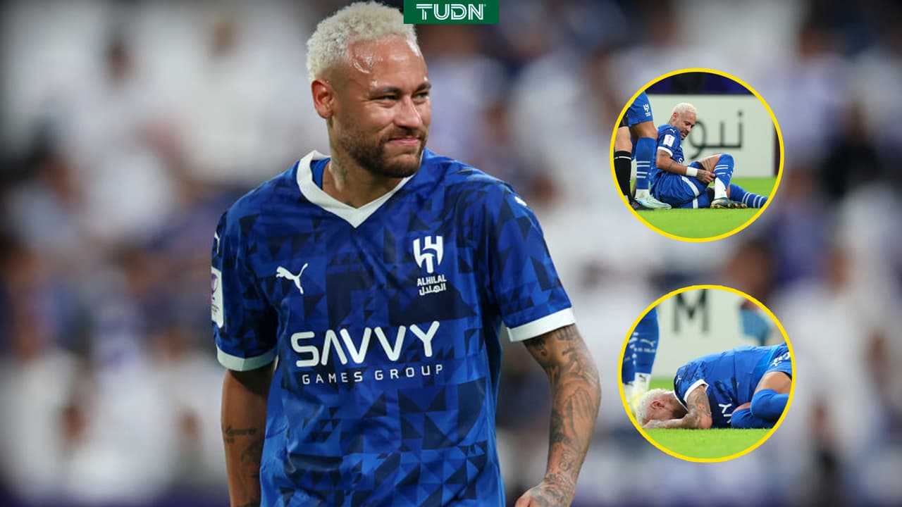 ¡Cómo Chicharito! Neymar sufre lesión a los 27 minutos de entrar a jugar