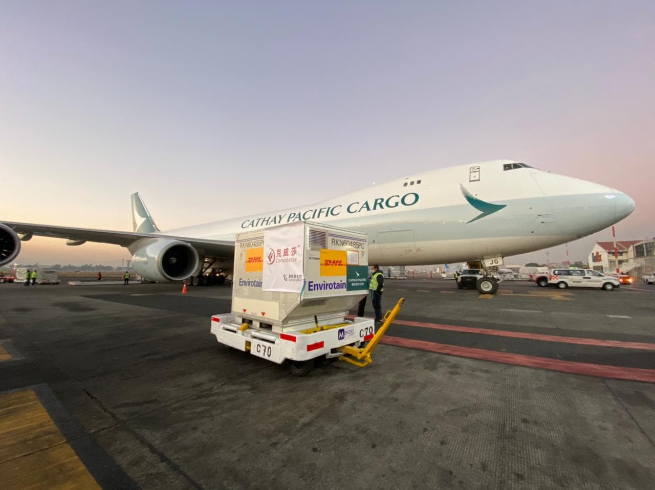 México ha recibido más de ocho millones de dosis envasadas y por envasar en México desde principios de 2021