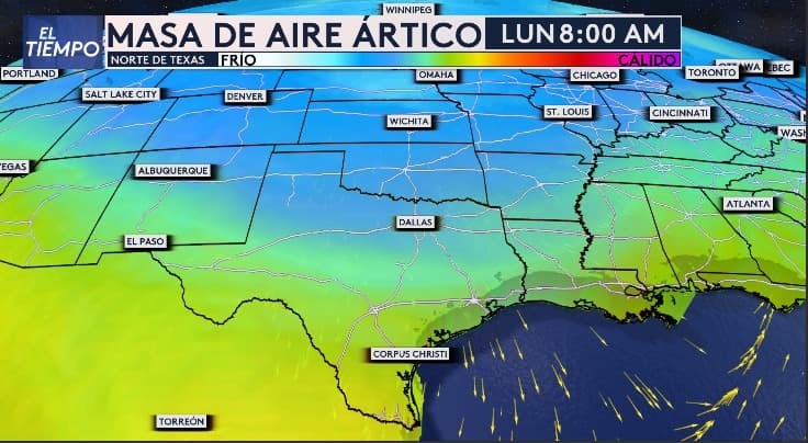 La masa de aire ártico
<b> comenzará a hacer sentir sus efectos en nuestra región a primera hora del lunes</b>, afectando gran parte del noroeste del país.