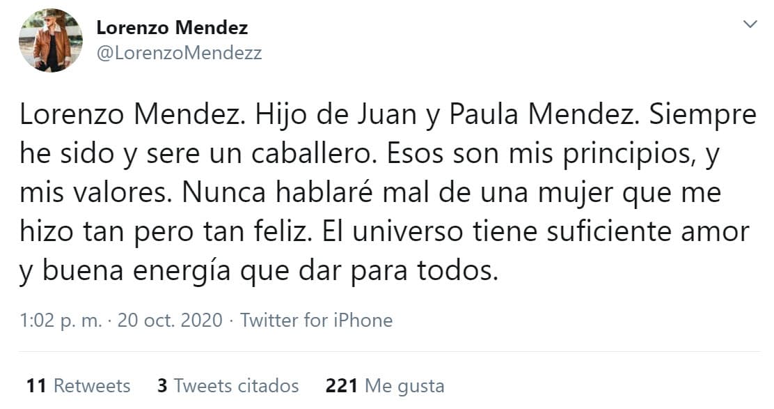 Resaltó cuáles son sus "principios" y "valores". Además, señaló que a primogénitade Jenni Rivera lo hizo
<b> "tan feliz"</b>.