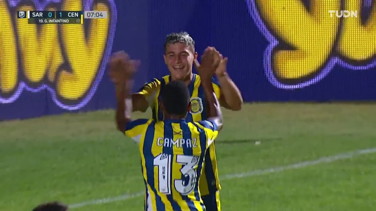 ¡Bienvenido! Llegó el gol tempranero de Rosario 0-1 ante Sarmiento