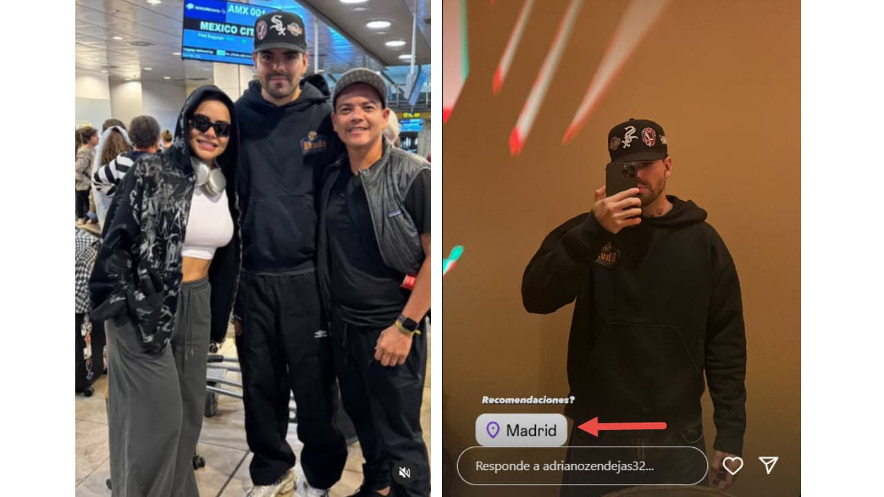 Samadhi y Adriano Zendejas están en Madrid, España.