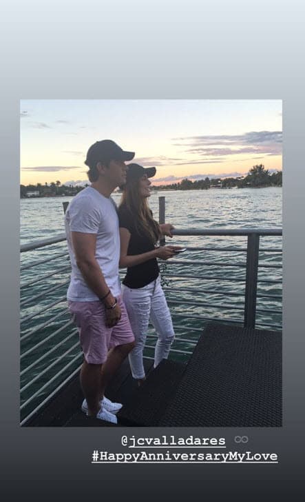 Pero la celebración no se limitó a las redes sociales, la protagonista de 'La tempestad' se fue de viaje con Valladares para esta especial fecha.