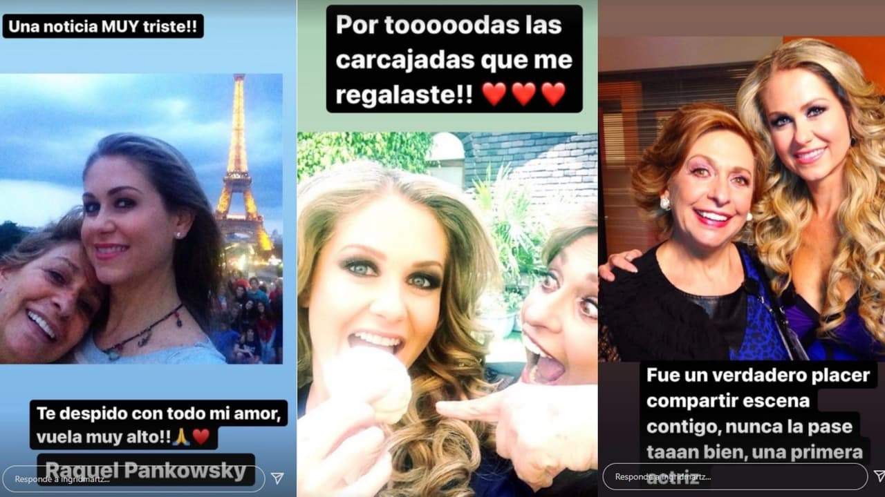 Ingrid Martz y Raquel Pankowsky fueron madre e hija en la telenovela Qué Pobres Tan Ricos.