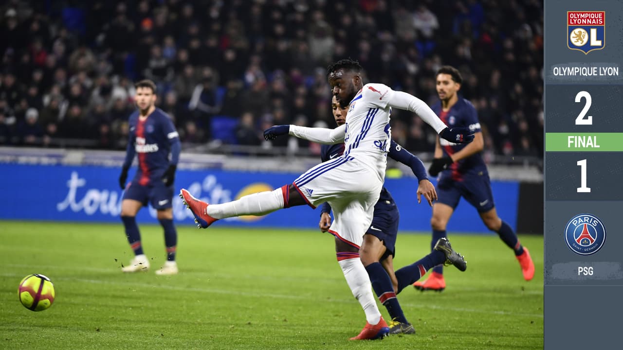 Medio año después el PSG perdió el invicto de Ligue 1 ante Lyon