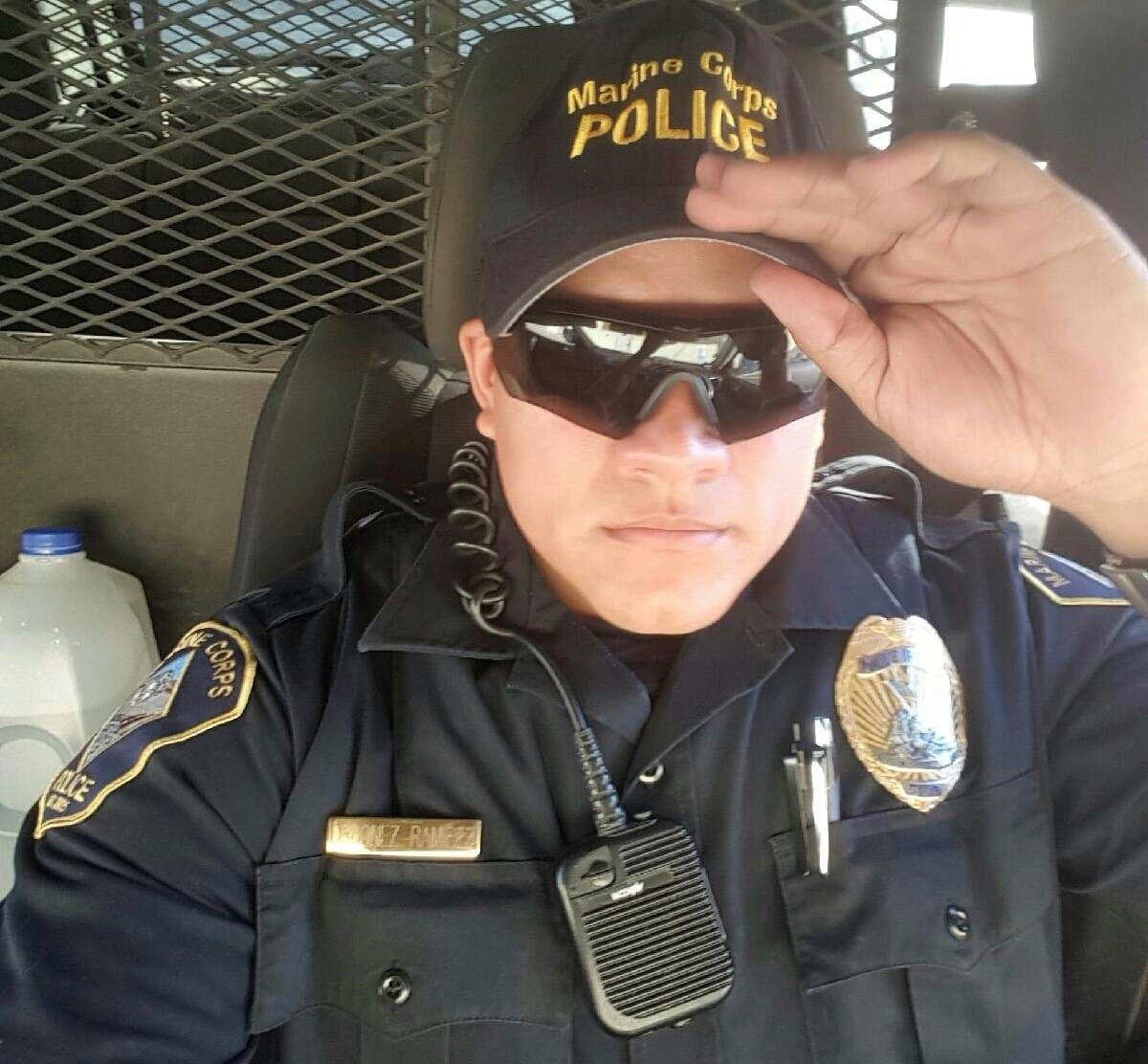 John Carlos Ordóñez cuando era policía federal.