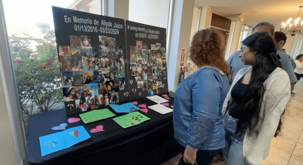 Según la demanda, al revisar la policía las cámaras de seguridad se determinó que la pequeña se había sumergido en el agua, pero jamás volvió a salir.
<br>