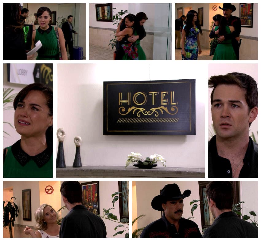 En cuanto llegaron María y Facundo, Carmen corrió a los brazos de su padre.