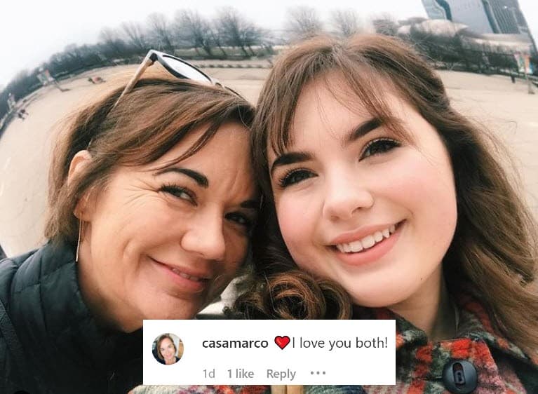 Andrea Isaacson Marco, madre de Kylie, también reaccionó: 
<b>"Los amo a los dos".</b>