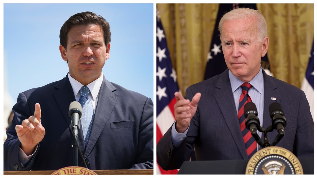 “No quiero oír nada del covid proveniente de usted”: DeSantis se enfrenta a Biden en medio de aumento de casos en Florida