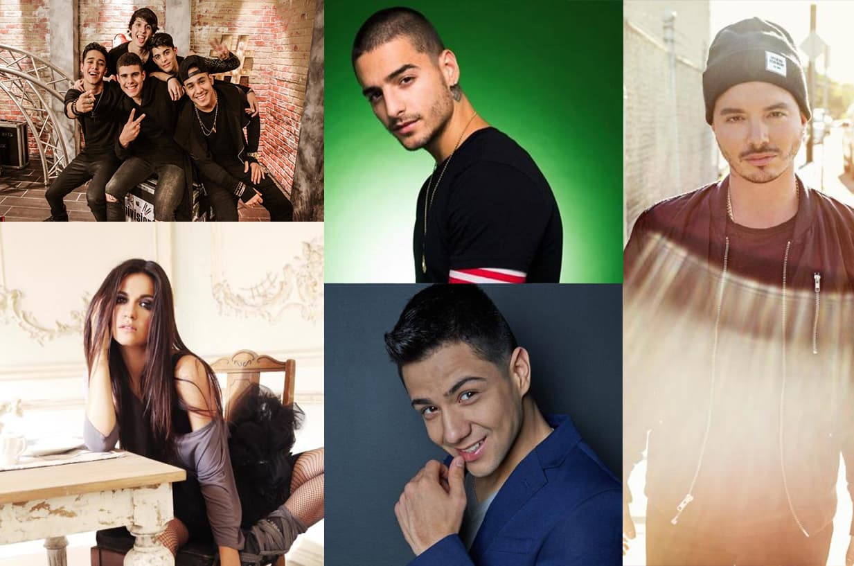 CNCO, Maluma, J Balvin, Maite Perroni y Luis Coronel compiten en la categoría Mi Fan Army Favorito, para ser el artista hispano con el mejor club de fans, ¿cuál de ellos es tu preferido?
