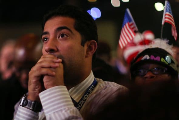 El presidente Barack Obama ganó en los estados de Ohio, Nuevo Mexico, California, Washington, Hawai, Nueva Jersey, Nueva York, Pensilvania, Michigan, Vermont, Illinois, Connecticut, Maine (los cuatro votos electorales) , el Distrito de Columbia, Delaware, Nueva Hampshire, Rhode Island, Maryland y Massachusetts.