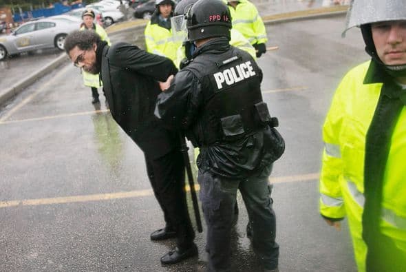 El prominente filósofo y escritor afroamericano Cornel West, fue una de las personas arrestadas durante la manifestación.