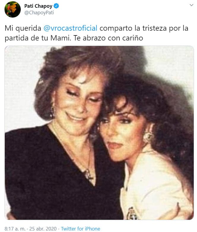 La periodista mexicana Pati Chapoy confirmó la noticia en su cuenta de Twitter.
<br>