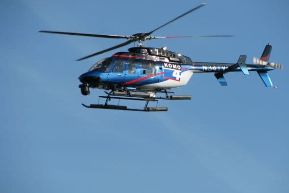 Este sería el helicóptero que se estrelló hoy.