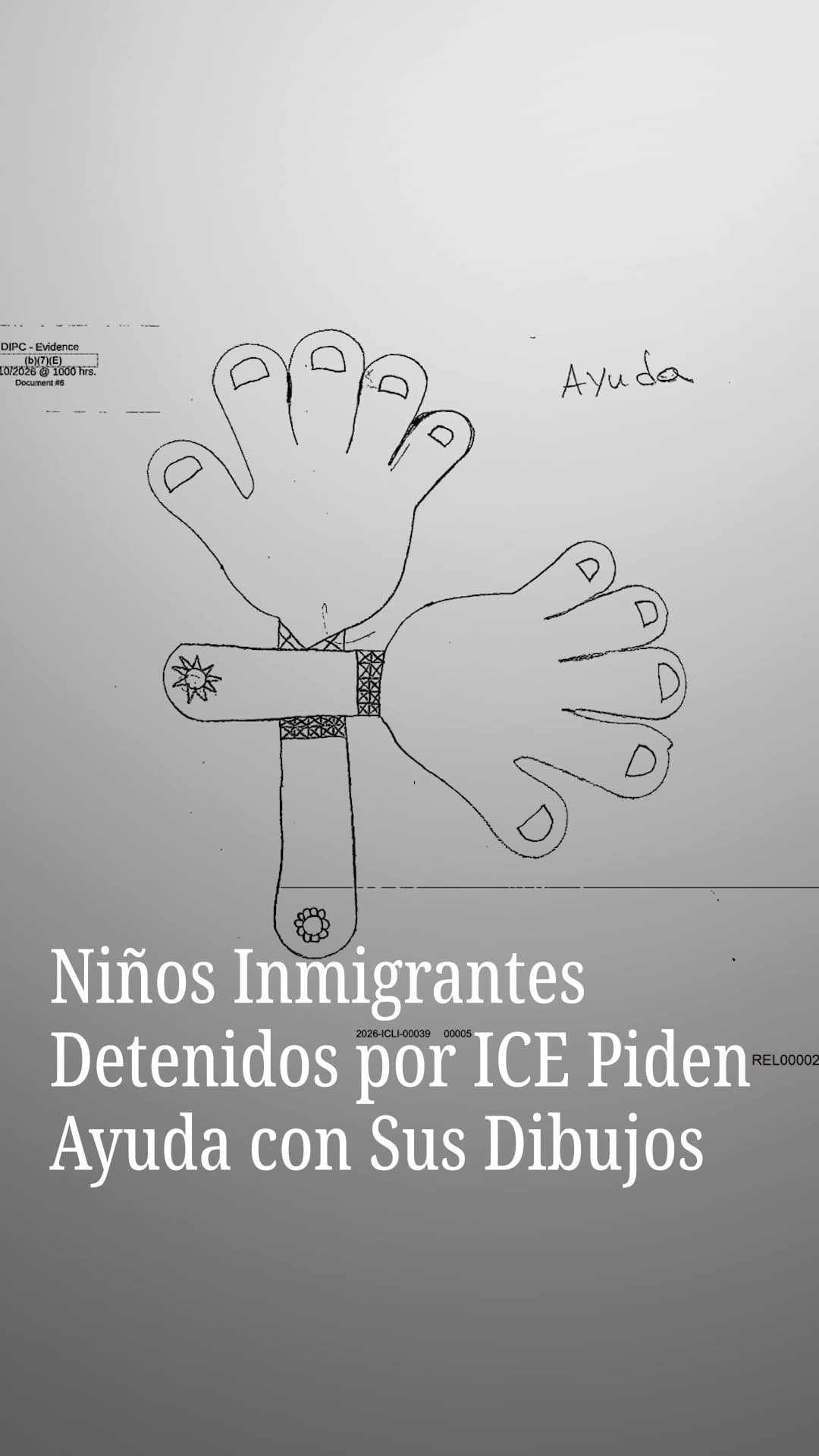 Niños inmigrantes detenidos por ICE piden ayuda con sus dibujos