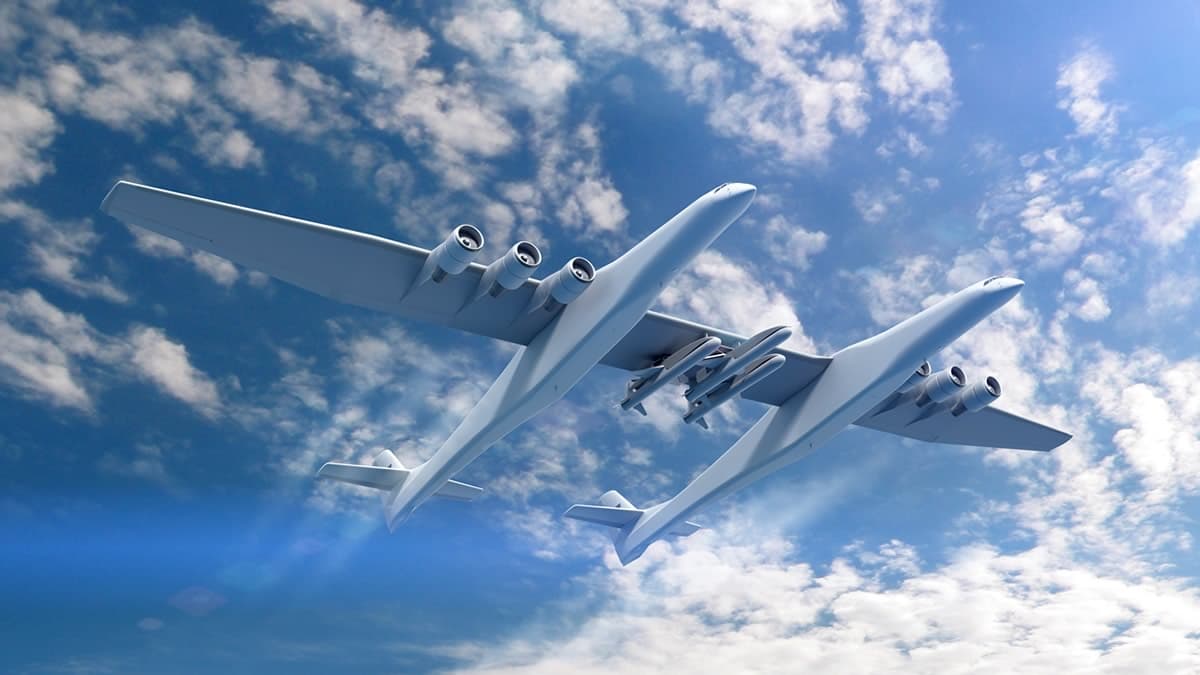 Aquí, una muestra de cómo sería el Stratolaunch en despegue. ¿Cuándo sería el lanzamiento? Según la compañía,
<b>está en camino de realizar su primera demostración de lanzamiento en 2019</b>.
<br>