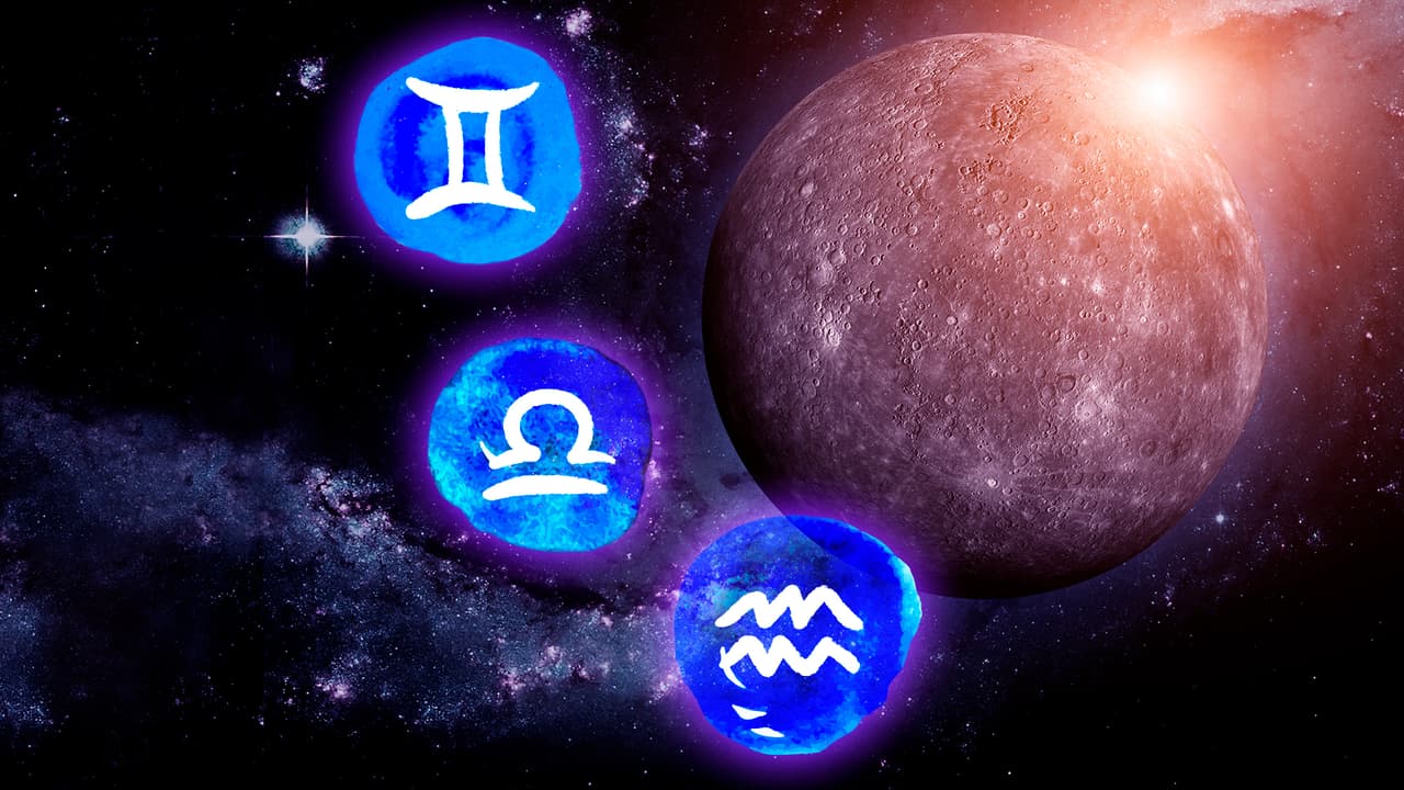 Semana dura para Geminis, Libra y Acuario: signos de Aire sufrirán el impacto de Mercurio retrógrado