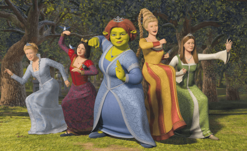 Fiona y las princesas (Shrek 2, 2004)